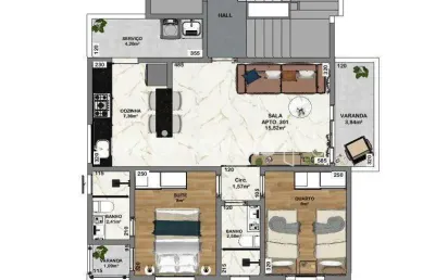 Venda apartamento 2 quartos santa branca belo horizonte