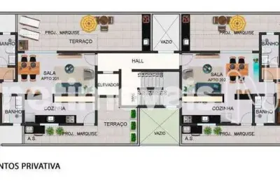 Apartamento com 2 quartos à venda na Rua Abre Campo, Santo Antônio, Belo Horizonte