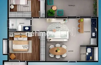 Apartamento com 2 quartos à venda na Rua Sebastião Menezes Silva, Ouro Preto, Belo Horizonte