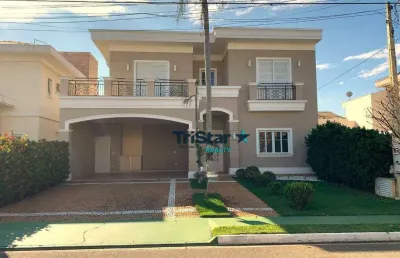 Tristar realty - ca0491 - casa estilo neoclassico em condominio de alto padrão - at. 360m² - ac. 337m² - jardim esplendor - indaiatuba - sp