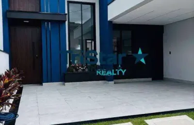 Ca0178 - oportunidade de casa nova com 3 dormitórios em condominio fechado - at .150m² - ac.100m² - condomínio jardim park real indaiatuba/sp