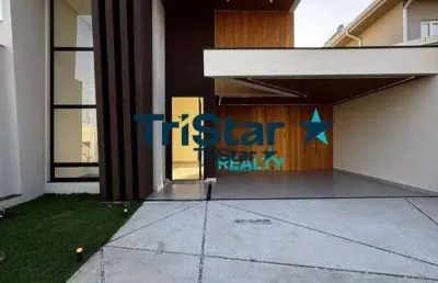 Tristar realty - ca0280 - casa nova com piscina em condominio - at. 309,71m² - ac. 195m² - residencial evidencias - indaiatuba - sp