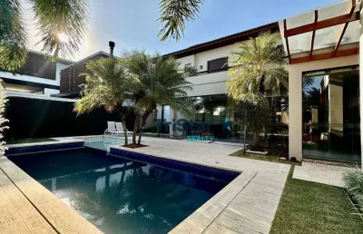 Ca0498 - suntuoso sobrado mobiliado em condominio alto padrao - maison du parc