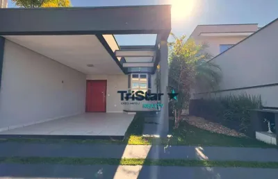 Tristar realty - ca0488 - casa terrea condominio clube - at 150m² - ac 100m² - condominio montreal residence - indaiatuba - sp