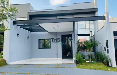 Tristar realty - ca0511 - casa terrea em condominio clube - at. 150m² - ac. 108m² - vila ytu - indaiatuba - sp