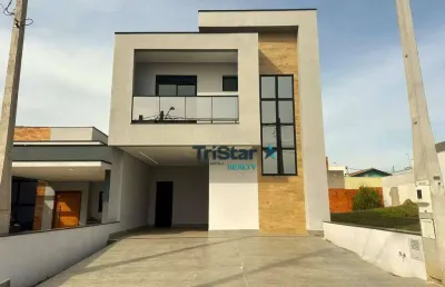 Tristar realty - ca0436 - sobrado com piscina em condominio fechado - at. 202m² - ac. 199m²  - jardim toscana - indaiatuba - sp