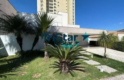 Tristar realty - ca0233 - belíssima casa terrea com acabamento alto padrao em condominio fechado - at. 570m² - ac. 390m² - belville - indaiatuba