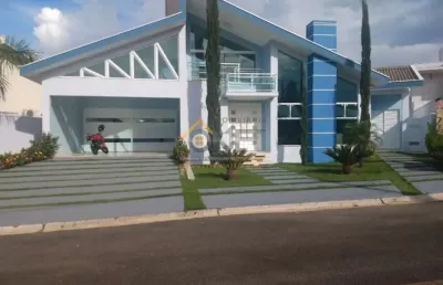 Sobrado de alto padrão para venda no condomínio residencial jardim dos lagos, indaiatuba/sp