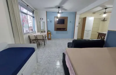 Kitnet com 1 dormitório à venda, 44 m² por r$ 225.000,00 - tupi - praia grande/sp