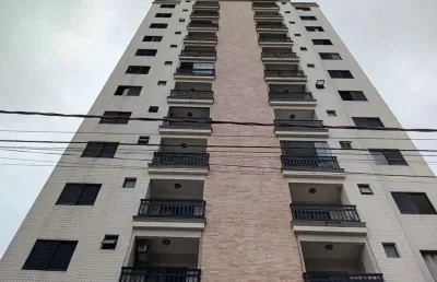 Apto caiçara, próximo a feirinha, 02 quartos (suíte), garagem coberta
