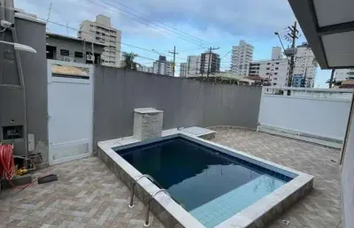 Casa com 3 dormitórios, 120 m² - venda por r$ 950.000,00 ou aluguel por r$ 6.760,00/mês - vila guilhermina - praia grande/sp