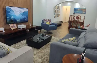 Apartamento com 3 dormitórios à venda, 136 m² por r$ 695.000,00 - vila assunção - praia grande/sp