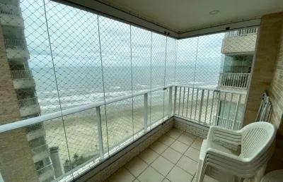 Apartamento pé na areia - porteira fechada com 2 dormitórios à venda, 70 m² por r$ 670.000 - mirim - praia grande/sp