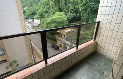 Flat em são vicente, praia itararé, prédio frente mar