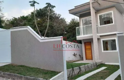 Casa duplex com 2 dormitórios sendo 2 suítes  à venda, 76 m² por r$ 350.000 - maria paula - são gonçalo/rj