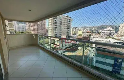 Apartamento próximo ao largo do marrão  frente, varandão,  2 dormitórios sendo 1 suíte  à venda, 72 m² por r$ 590.000 - santa rosa - niterói/rj