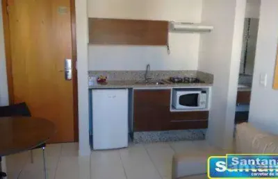 Apartamento com 1 dormitório à venda, 32 m² por r$ 110.000,00 - do turista - caldas novas/go
