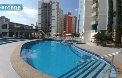 Apartamento com 2 dormitórios à venda, 52 m² por r$ 175.000,00 - do turista - caldas novas/go