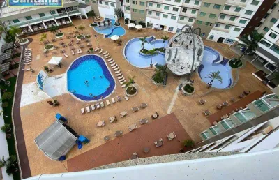 Apartamento com 1 dormitório à venda, 34 m² por r$ 130.000,00 - do turista - caldas novas/go