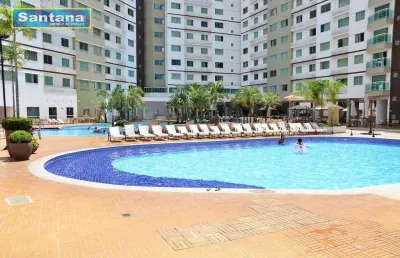 Apartamento com 1 dormitório à venda, 34 m² por r$ 120.000,00 - do turista - caldas novas/go