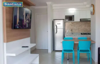 Apartamento com 1 dormitório à venda, 49 m² por r$ 150.000 - eldorado flat - caldas novas/go