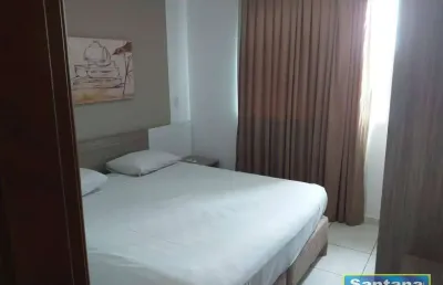 Apartamento com 1 dormitório à venda, 34 m² por r$ 125.000,00 - do turista - caldas novas/go