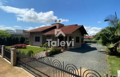 Casa com 4 quartos à venda no divinéia, rio dos cedros , 198 m2 por r$ 750.000