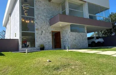Sobrado com 5 suítes no recanto santa barbara - jambeiro