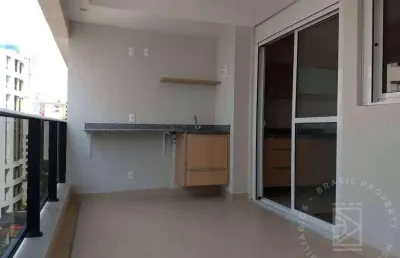 Studio mobiliado para locação 40m², 1 vaga, varanda, jardim aquarius - sjc