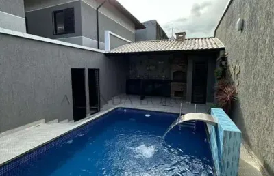 Casa em condomínio para venda em praia grande, maracanã, 2 dormitórios, 1 banheiro, 1 vaga
