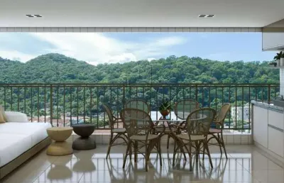 Apartamento para venda em praia grande, canto do forte, 3 dormitórios, 3 suítes, 4 banheiros, 2 vagas