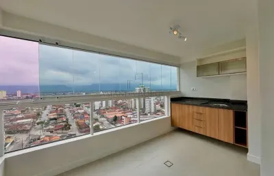 Apartamento para venda em praia grande, mirim, 2 dormitórios, 1 suíte, 2 banheiros, 1 vaga