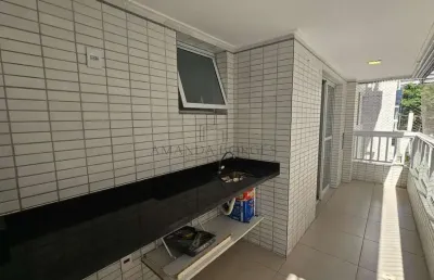 Apartamento para venda em praia grande, guilhermina, 1 dormitório, 1 banheiro, 1 vaga