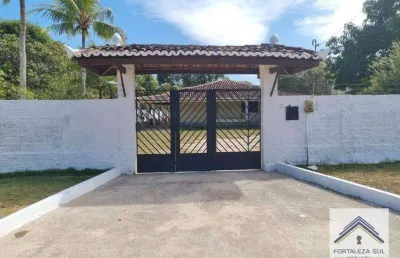 Sítio com piscina e casa com 4 dormitórios à venda, 9.000m² por r$ 500.000 - justiniano de serpa - aquiraz/ce