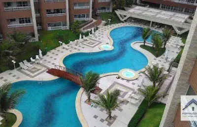 Apartamento com 3 dormitórios à venda, 114 m² por r$ 1.100.000 - porto das dunas - aquiraz/ce