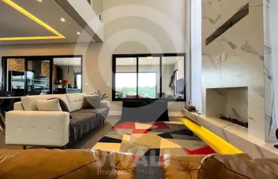 Casa em condomínio fechado com 5 quartos à venda na avenida carmelo scarparo, portal san giovanni, itatiba, 321 m2 por r$ 2.400.000