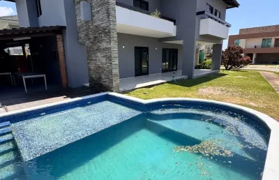 Intermares - #joãopessoa #paraiba . linda casa para alugar/vender no melhor condomínio fechado da região. 3 quartos sendo 3 suítes com closet e jacuzzi!