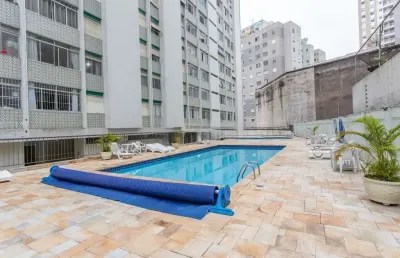 Apartamento de 81m² com 2 quartos e 1 vaga perto da consolação (piscina)