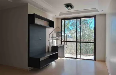 Lindo apto com terraço para locação,  3 dormitório sendo 1 suíte - 70m² - cond. granja viana ii, co