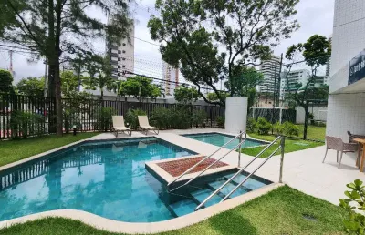 Excelente apartamento, com 2 quartos, sendo 2 suítes, 43m² em casa amarela