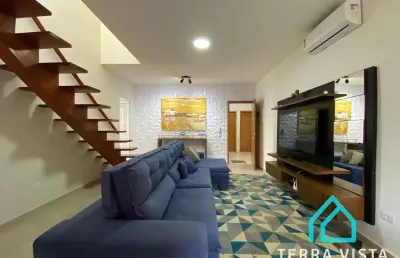 Linda cobertura a venda totalmente mobiliada com vista para o mar