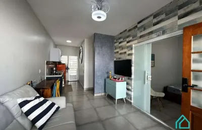Apartamento térreo reformado a venda com 2 dormitórios na praia do itaguá - ubatuba sp