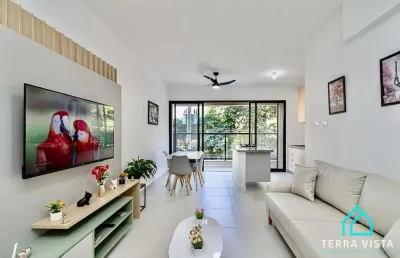 Lindo apartamento decorado a venda com 2 suítes na praia do tenório ubatuba sp