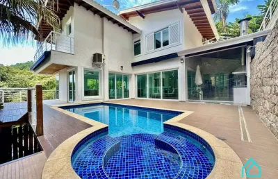 Casa de alto padrão em condomínio fechado com 4 suítes à venda na praia da domingas dias ubatuba sp