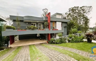Casa com 4 suítes  à venda, 560 m² por r$ 2.700.000 - granja viana - parque das artes - embu das artes/sp