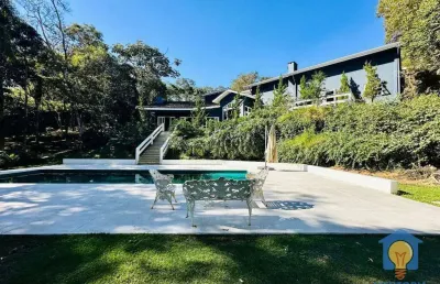 Casa com 4 suítes , 408 m² - venda por r$ 2.400.000 ou aluguel por r$ 15.600/mês - vila real moinho velho - embu das artes/sp