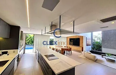Casa em condomínio fechado com 3 quartos à venda na rua das palmas, 1, alphaville dom pedro 3, campinas, 365 m2 por r$ 4.950.000