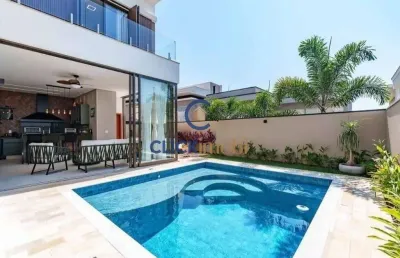 Casa em condomínio fechado com 3 quartos à venda na avenida carlos diaulas serpa, loteamento parque dos alecrins, campinas, 311 m2 por r$ 2.990.000