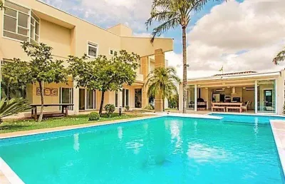 Casa em condomínio fechado com 4 quartos à venda na rua eliseu teixeira de camargo, 1070, sítios de recreio gramado, campinas, 572 m2 por r$ 4.987.000