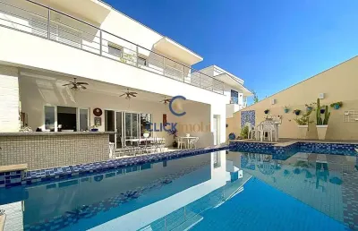 Casa em condomínio fechado com 4 quartos à venda na rua professor antonio mendes vinagre, 10, parque das quaresmeiras, campinas, 322 m2 por r$ 2.200.000